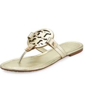 Tory Burch Miller Gold 8.5 Sandal